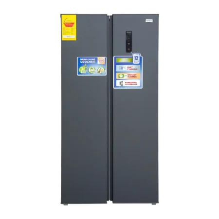 Nasco 400L 3-Star Side by Side Refrigerator w/ Digital Panel [NASF2-66.1FF]
