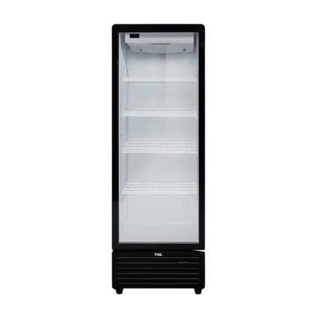 TCL 325L Commercial Beverage Refrigerator| Ventilated Cooling System, Tempered Glass Door, Steel Wire Shelves, Lock & Key, Front Air Blowing  [F305SCB]