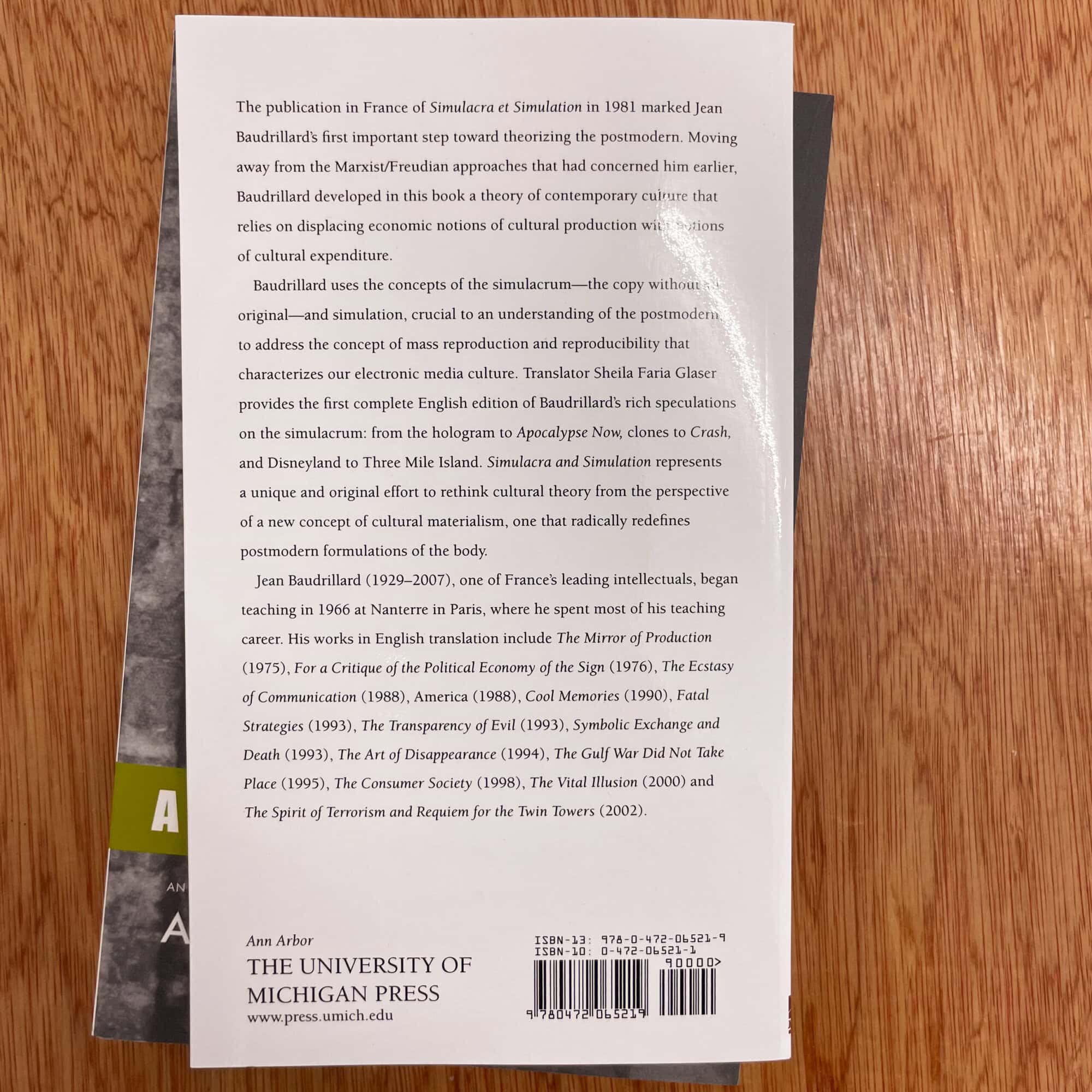 Simulacra and Simulation by Jean Baudrillard - Image 6