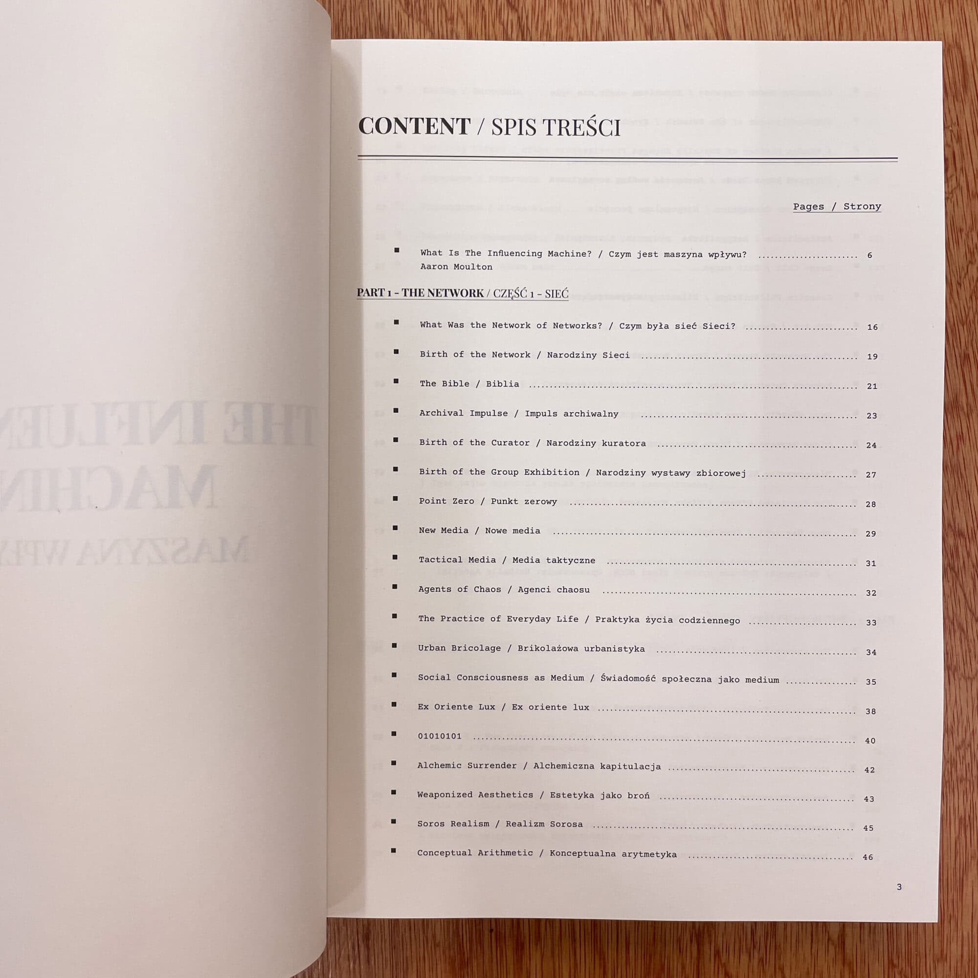 Page from a publication about Verdurin, an East London project space hosting events, exhibitions, and courses on cultural and political topics.