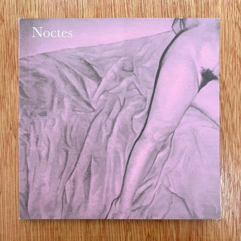 Album cover for Noctes featuring a stylized, artistic depiction of a reclining figure on a bed with a pink and purple color palette.