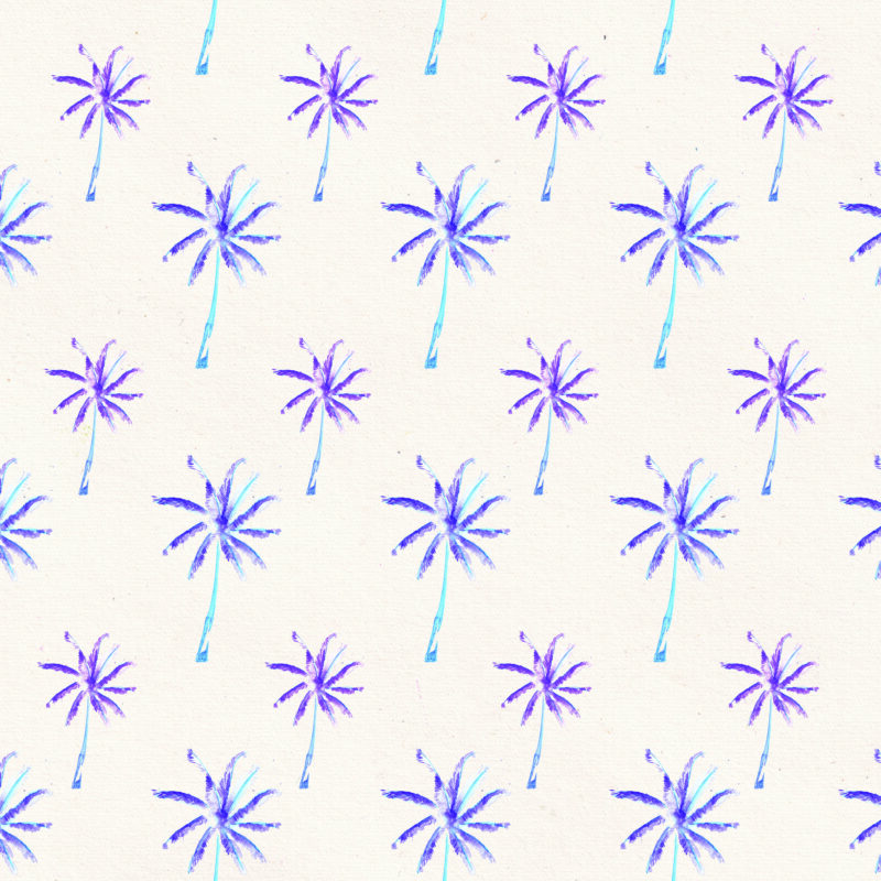 Wallpaper with Palm Motif