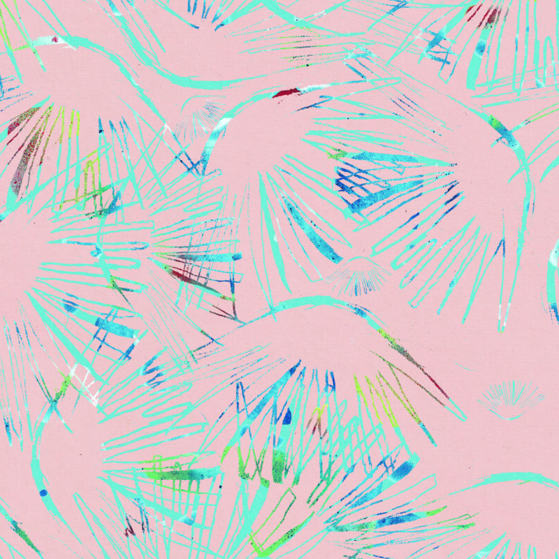 Pink Art Deco Wallpaper