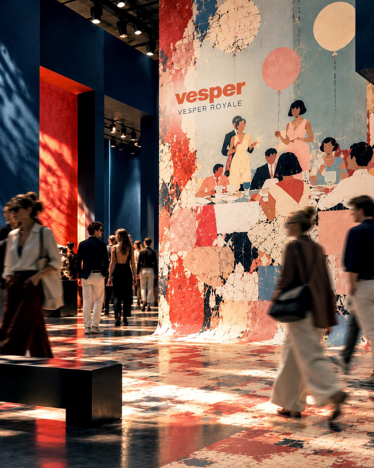 Vesper Royale artwork at an exhibition