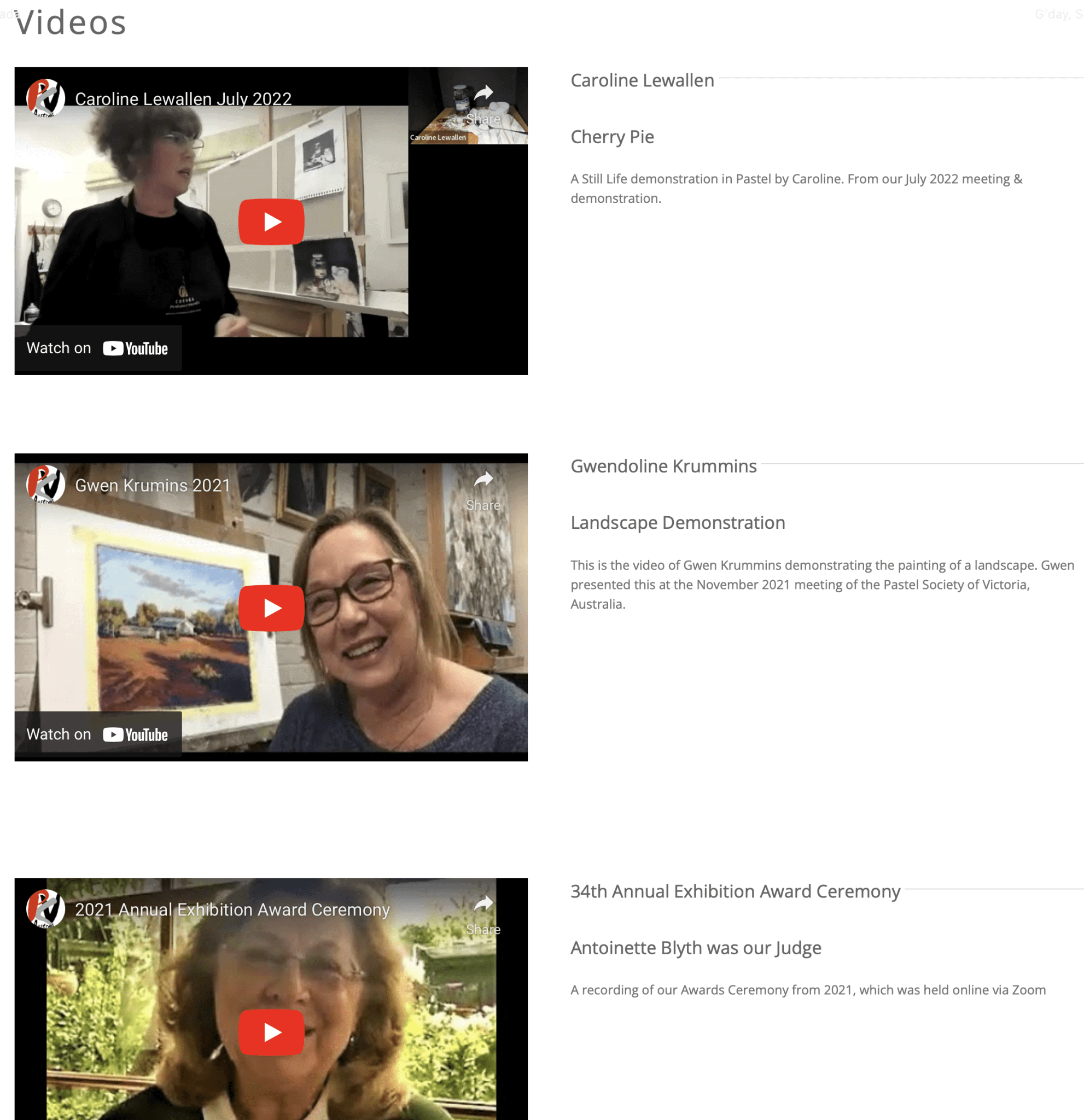 Tutors | Pastel Society of Victoria, Australia
