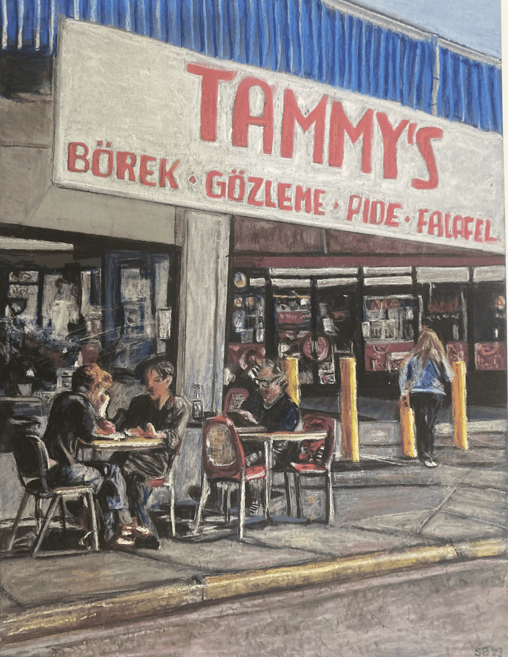 Turkish restaurant with outdoor seating, serving börek, gözleme, pide, and falafel in Melbourne.