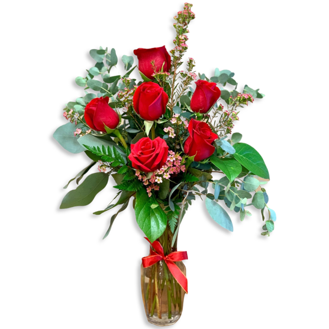 6 Red Roses
