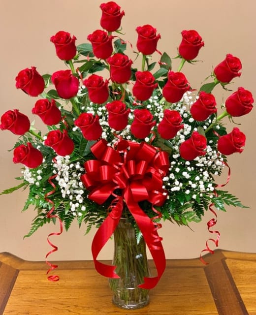 24 red roses