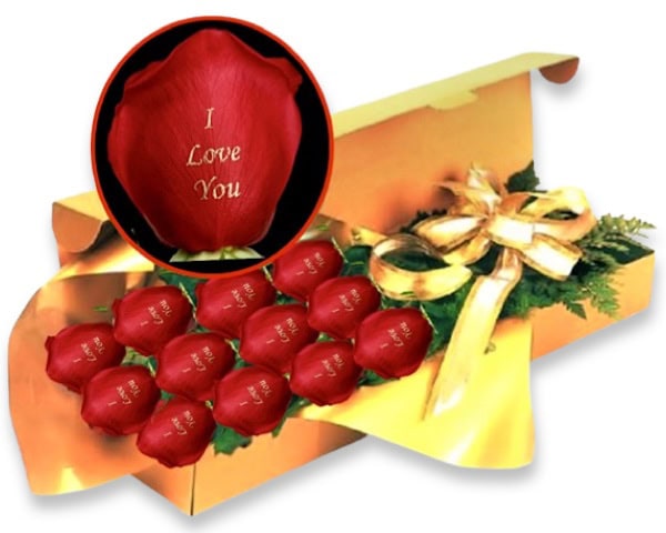 i love you speaking roses box