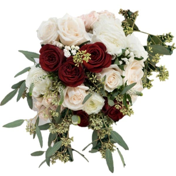 ROMANTIC RED BRIDAL BOUQUET