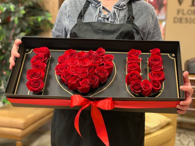i love you hat flower box las vegas