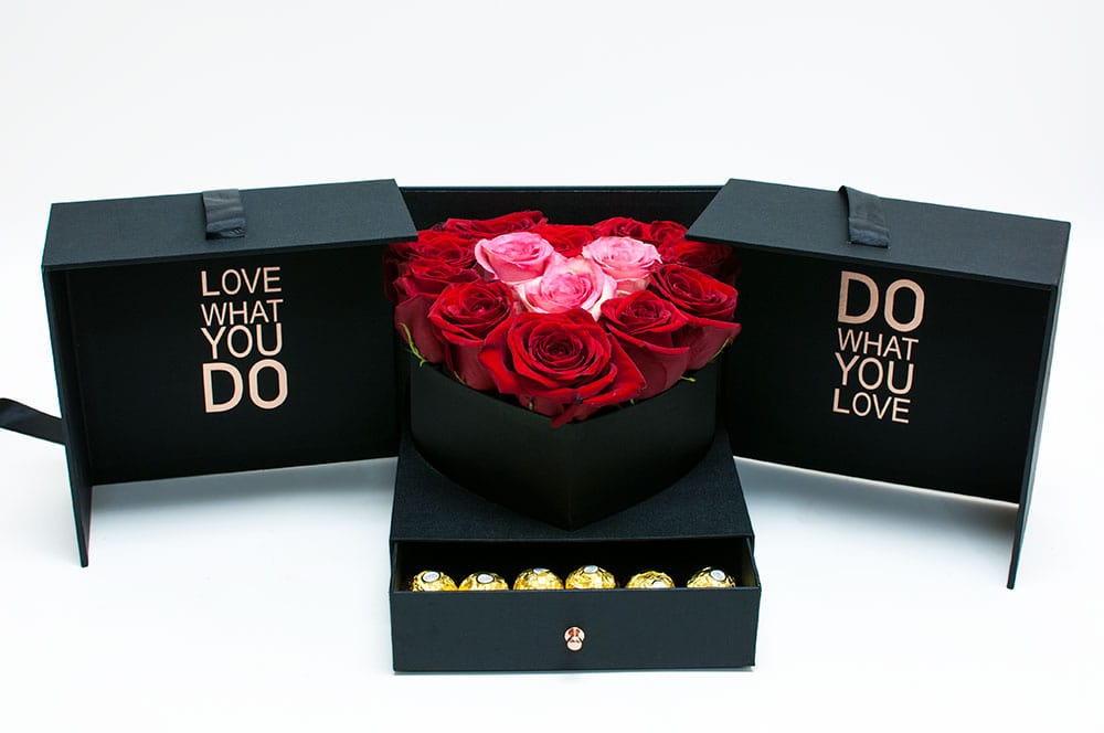 “Seduce” Flower Heart Box