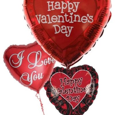 V-day Balloons Bunch