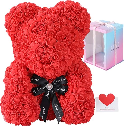 Rose Bear With Gift Box