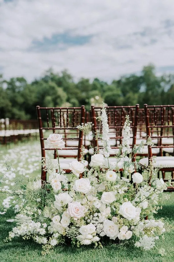 Wedding Ceremony Aisle Ground Arrangement