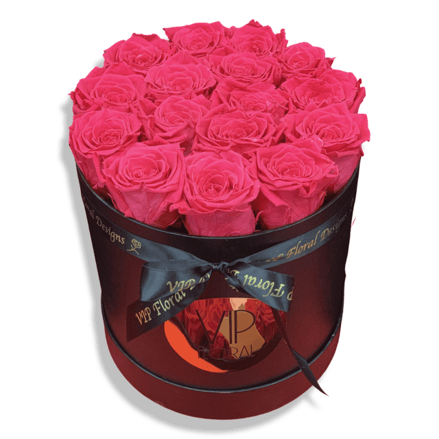 18 Salmon Pink Preserved Roses - Image 3