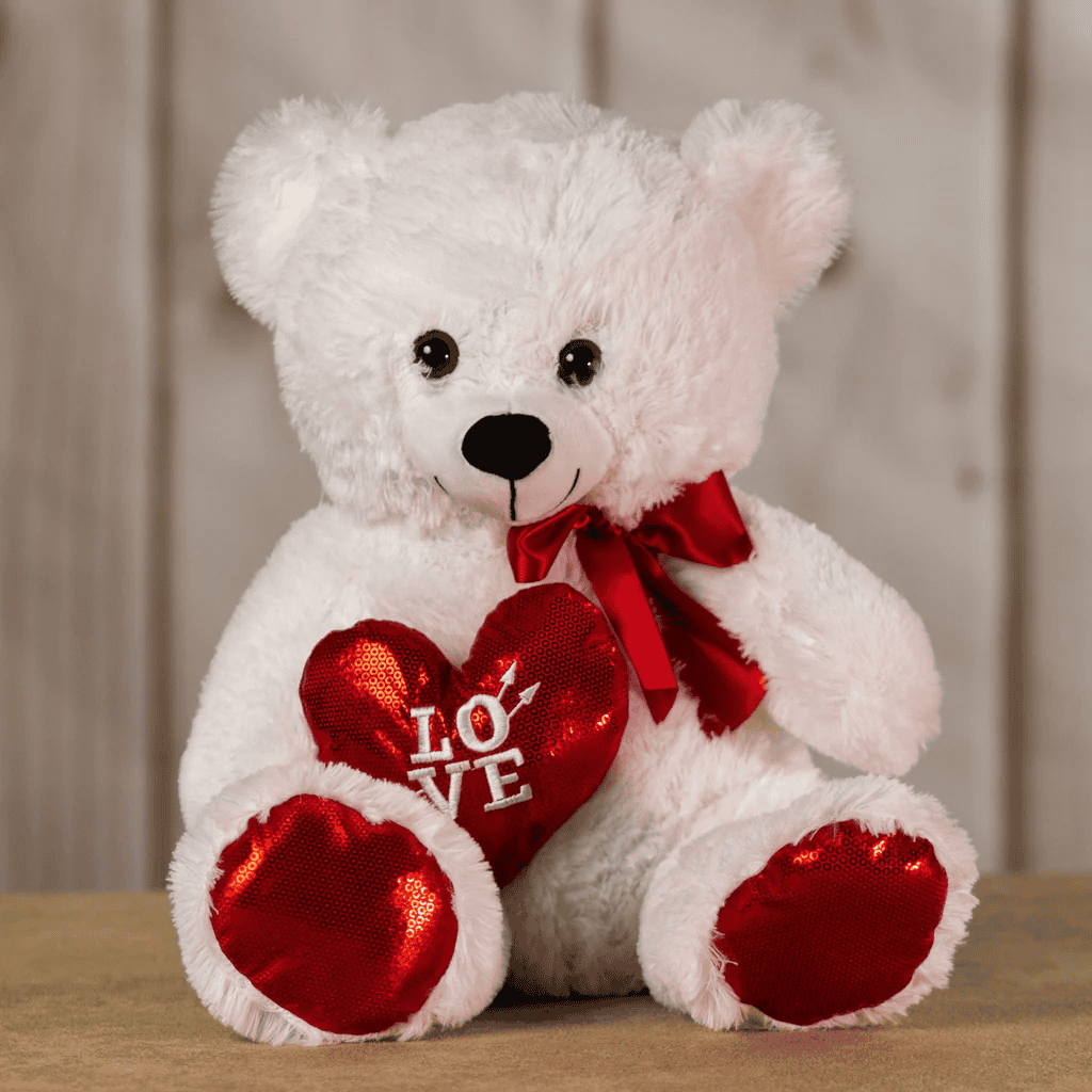 white teddy bear 21"