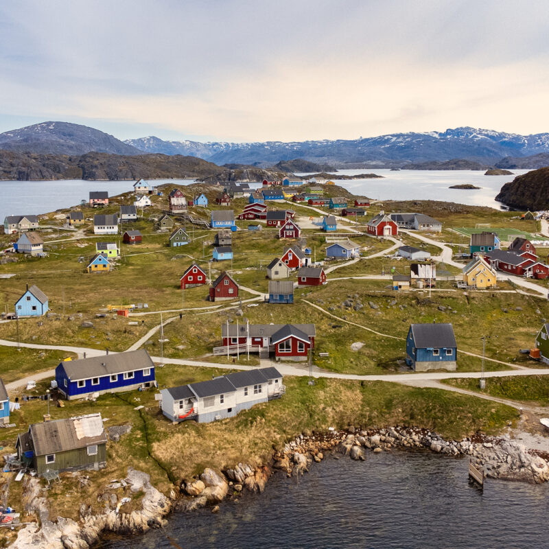 Qeqertarsuatsiaat drone view