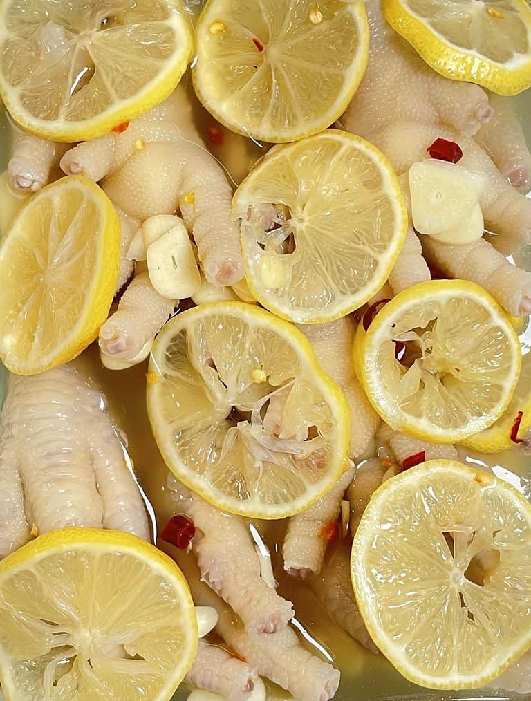 pickled chicken feet