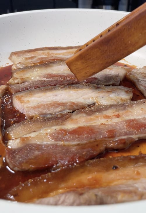 add pork belly