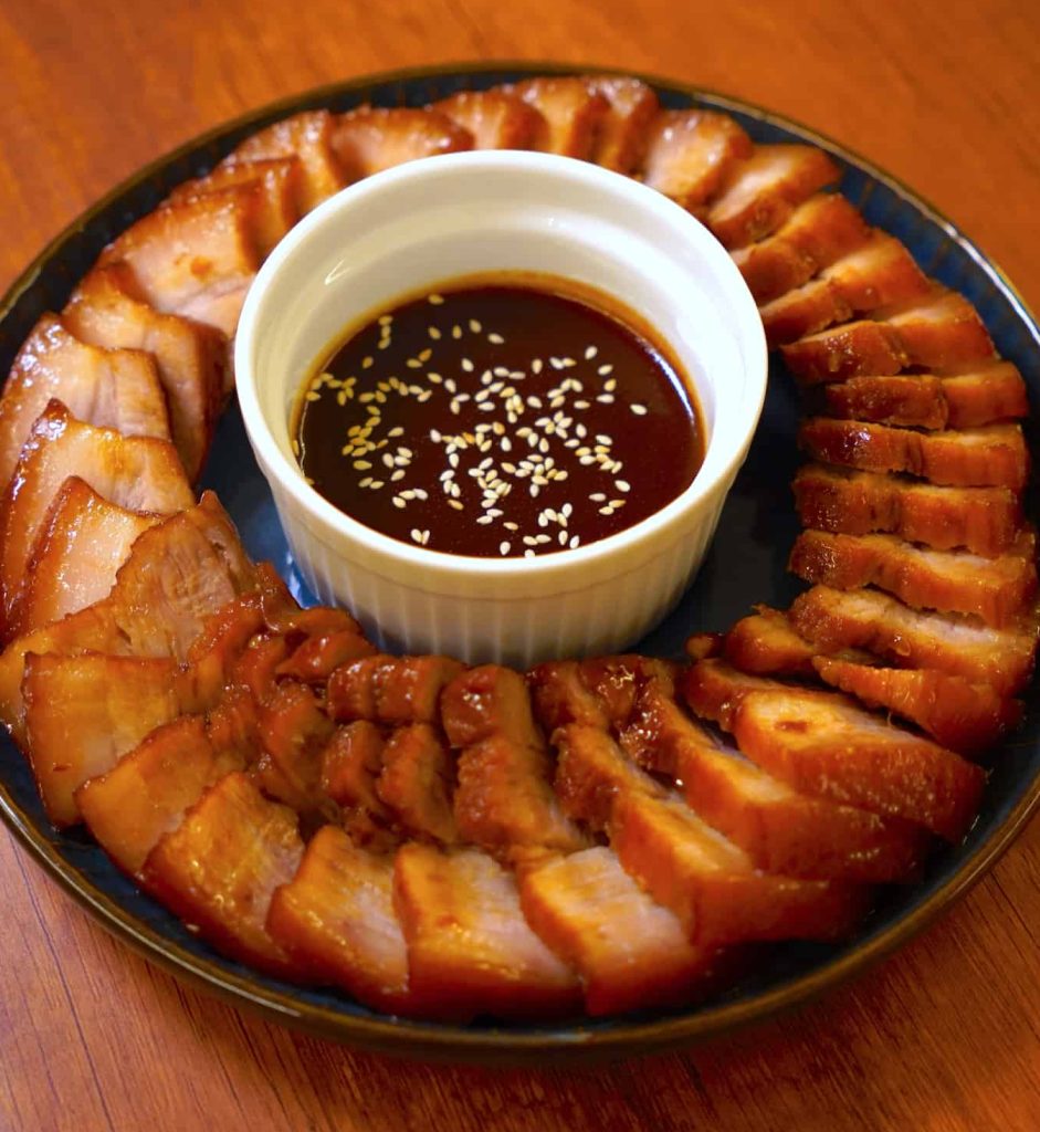 Caramel pork belly with beer 2