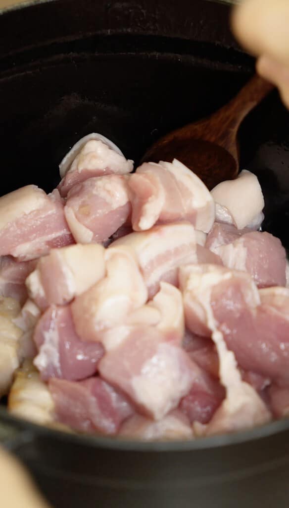 searing pork 1