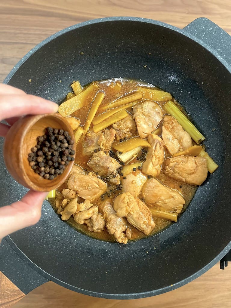 add pepper corn