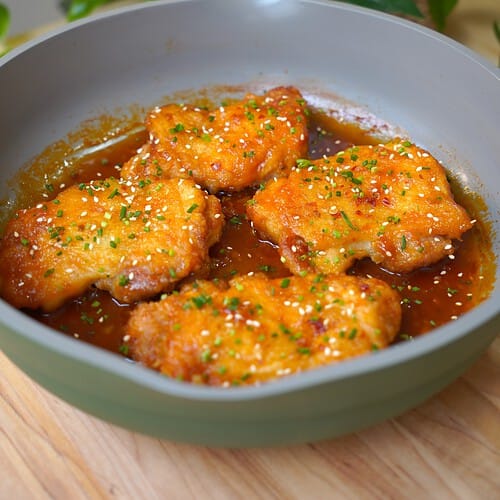 Sweet and sour chicken thighs