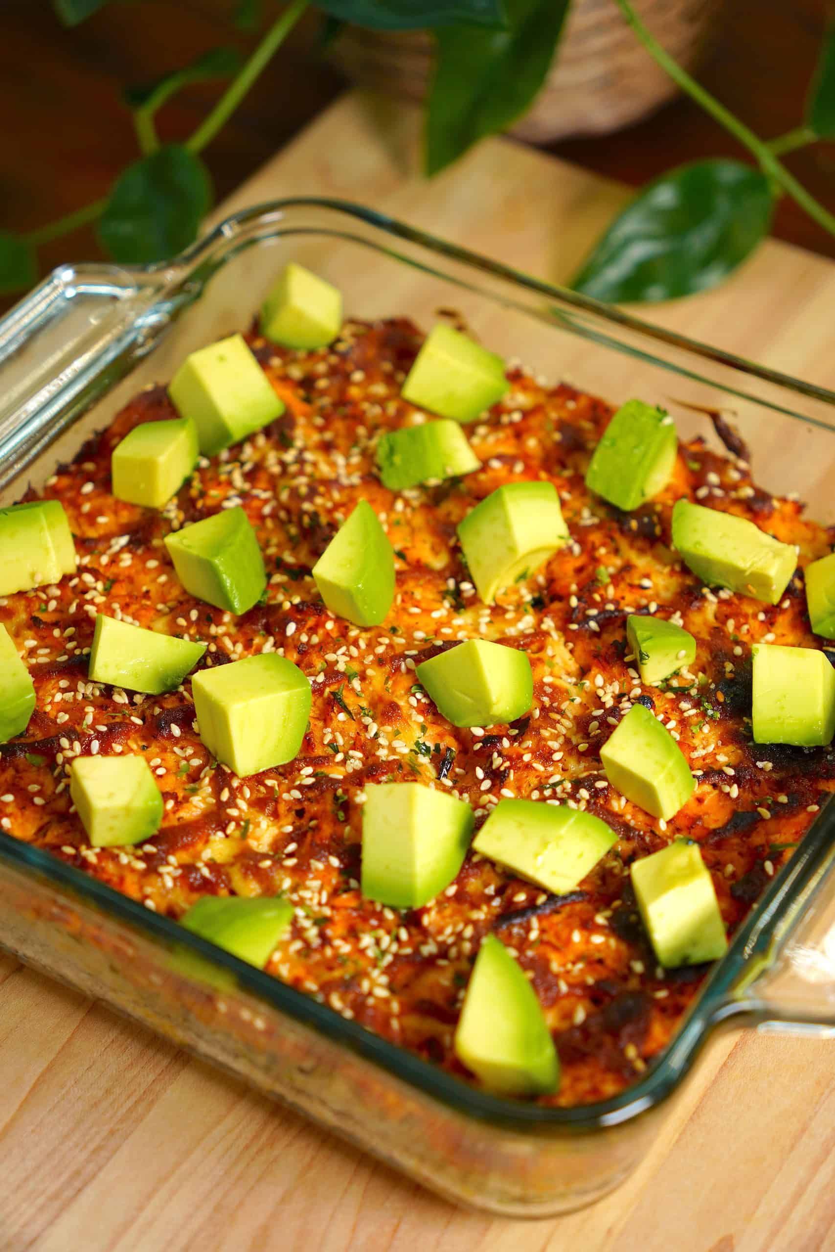 Salmon Sushi Bake