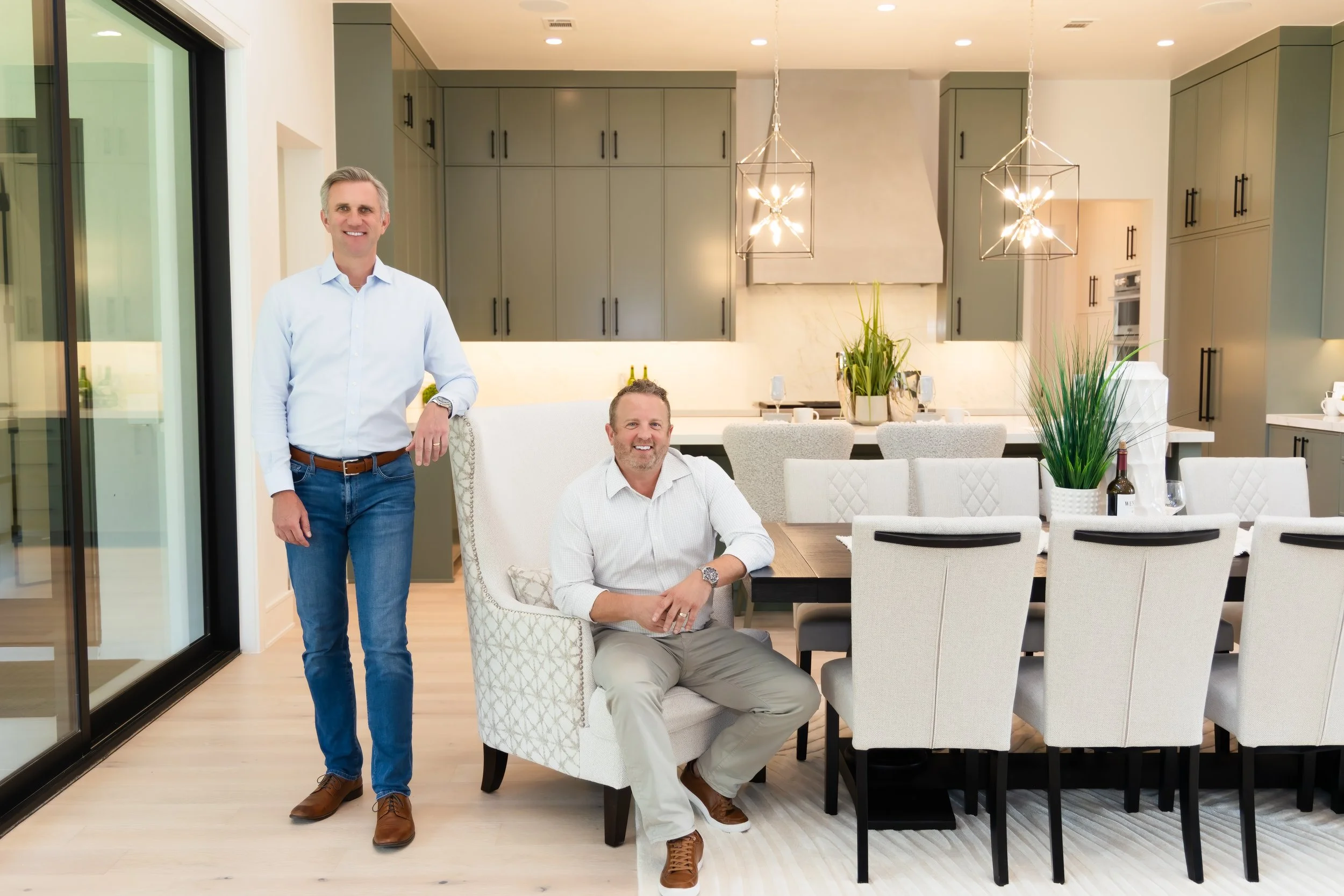 Co-founders of WillowTree Custom Homes, Jody Alumbaugh and Travis Franks.