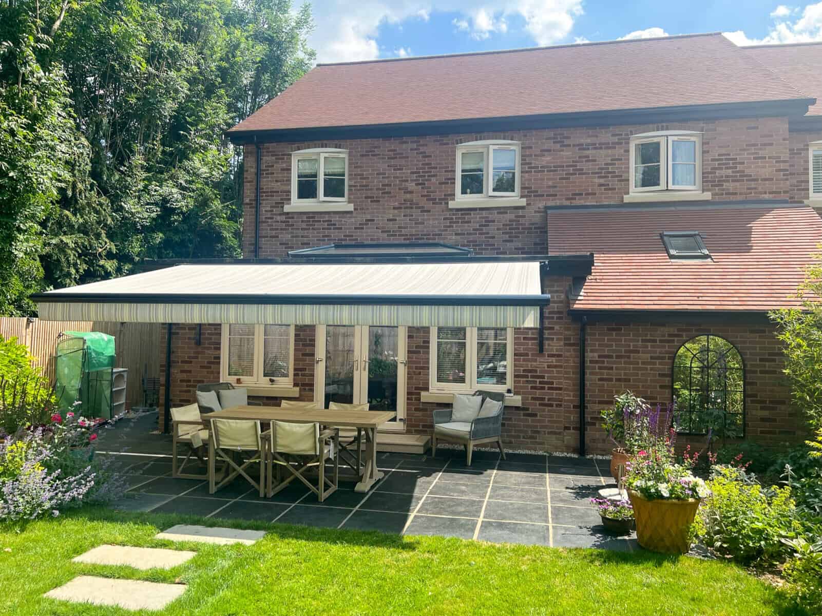 Somfy motorised awning in Ropley Hampshire