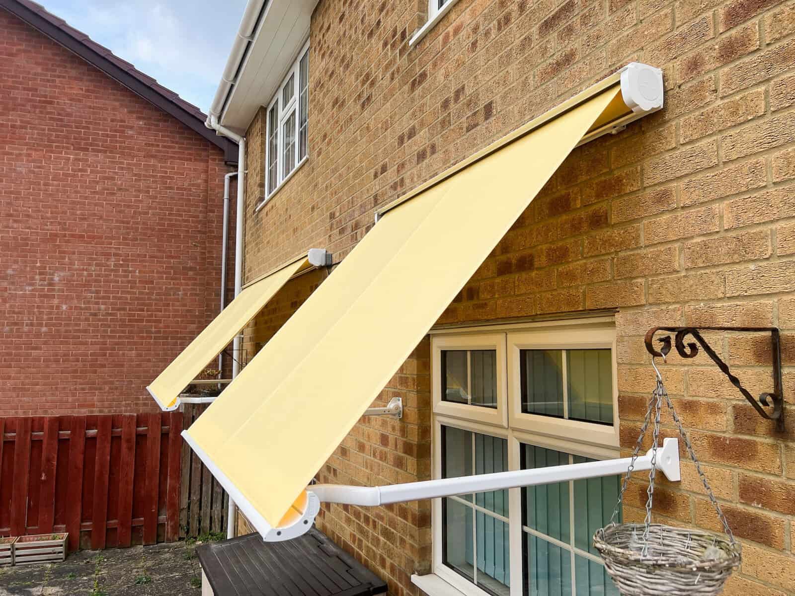 Somfy motorised drop arm awnings in Alton Hampshire