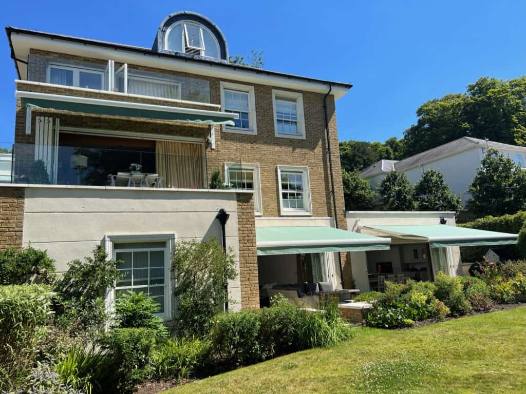 Weinor motorised retractable awning installed in Winchester