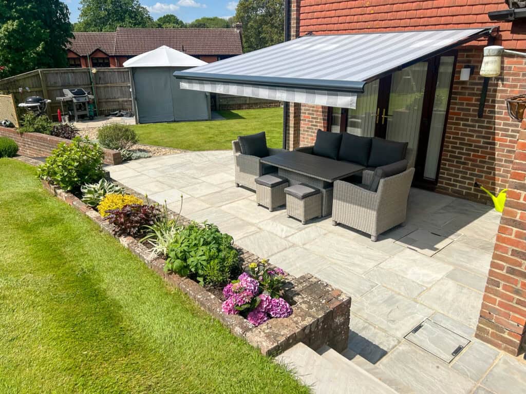 patio awning in alresford hampshire