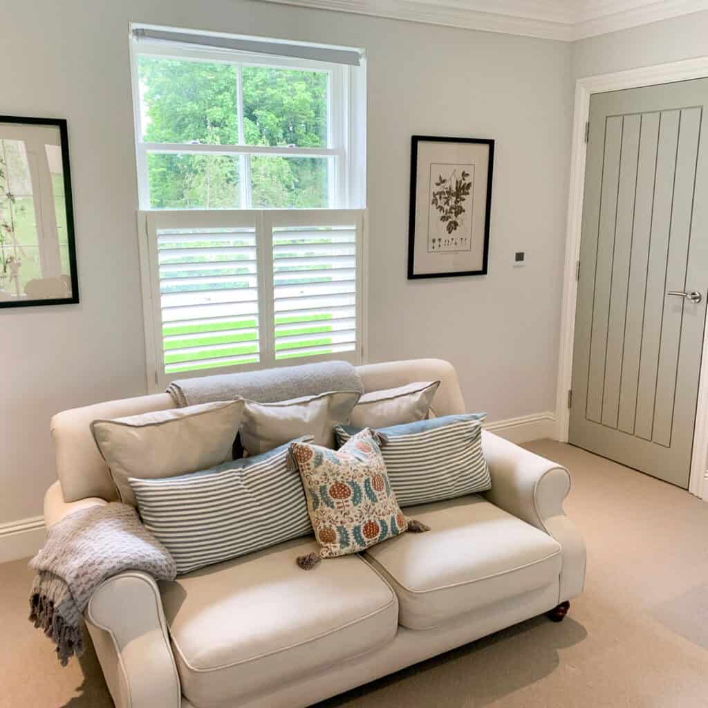 living room cafe shutters barton stacey Hampshire