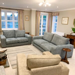 cafe shutters in living room Alresford Hampshire