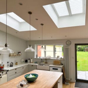 kitchen skylight shutters in Lymington Hampshire