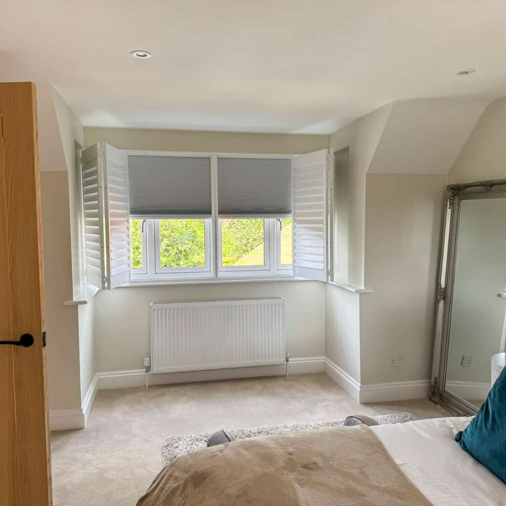Bedroom Shutter and Shade blinds installation in Ropley Hampshire