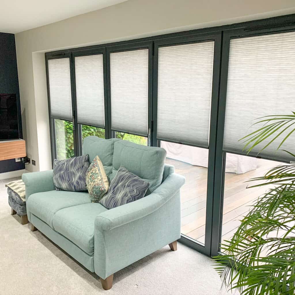 bifold door pleated blinds to home in Four Marks Alton
