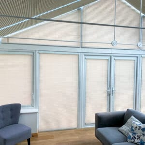 pleated conservatory blinds to conservatory in Four Marks near Alton