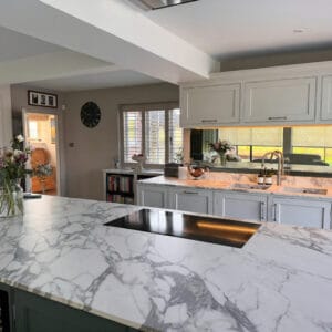full height shutter to kitchen in bishops waltham hampshire