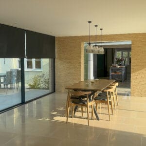 concealed motorised roller blinds to extension in Chilcomb hampshire