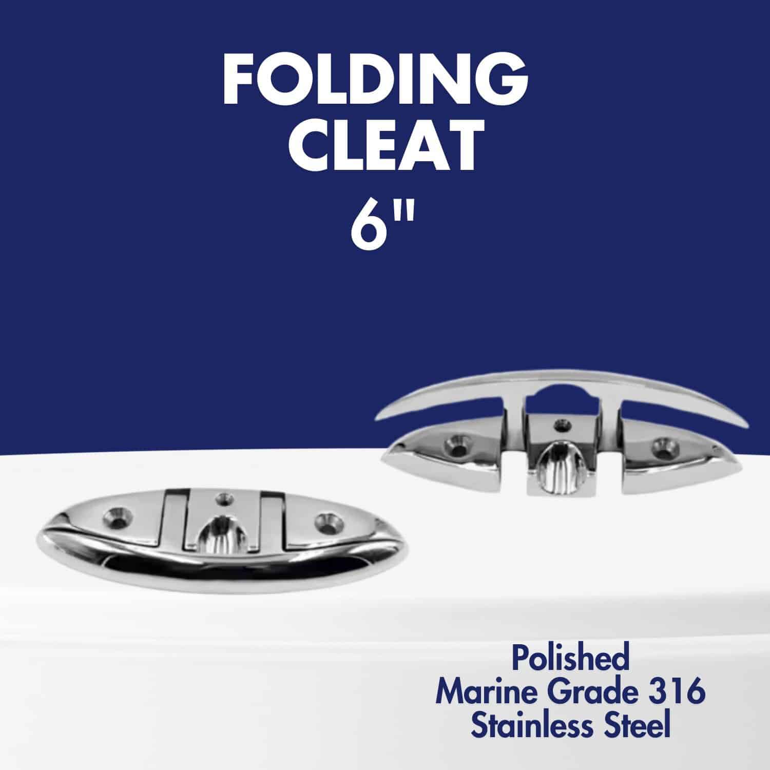 6in Folding Boat Cleat