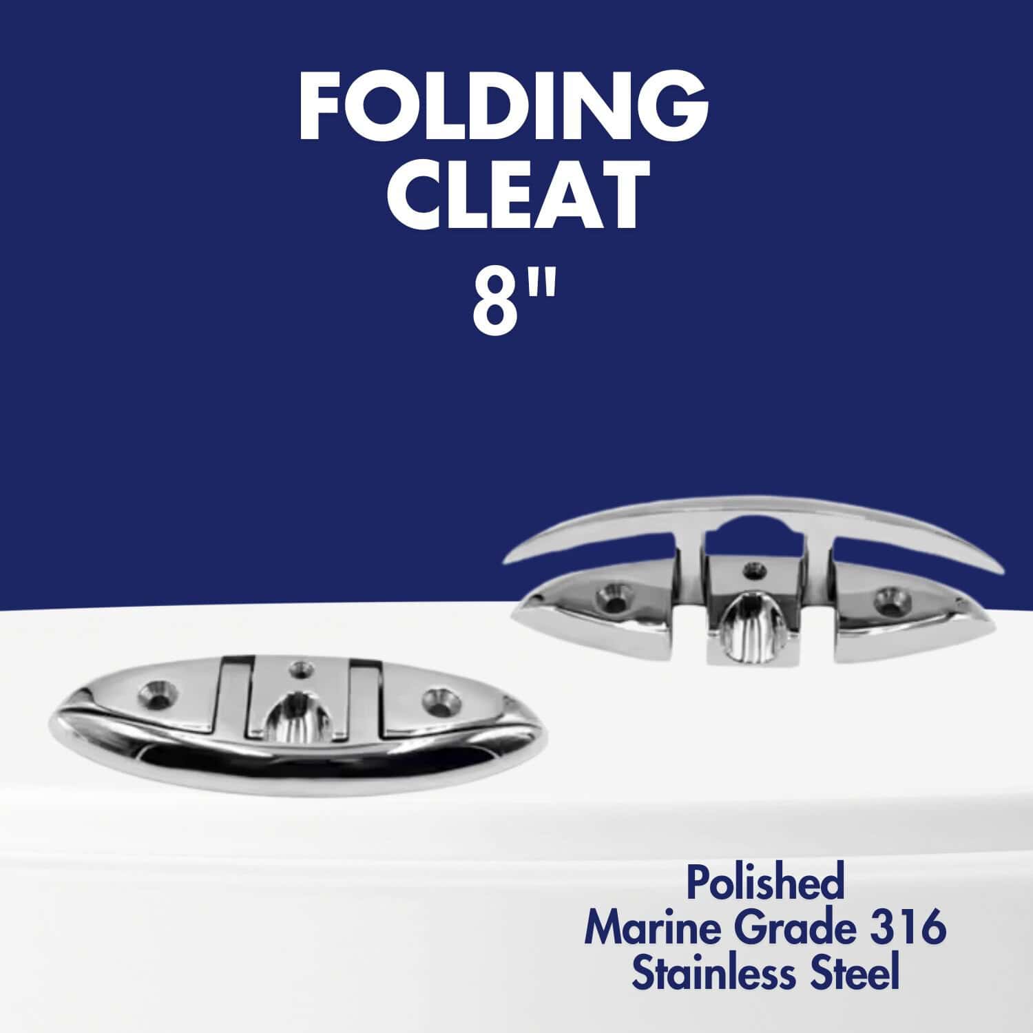 8in Folding Boat Cleat