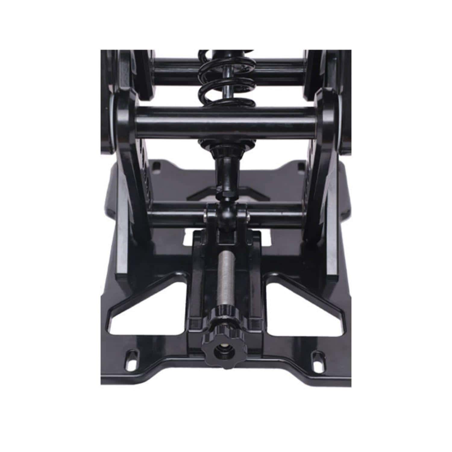 Adjustable boat seat suspension base with shock mitigation for smooth sailing and comfort on the wat.