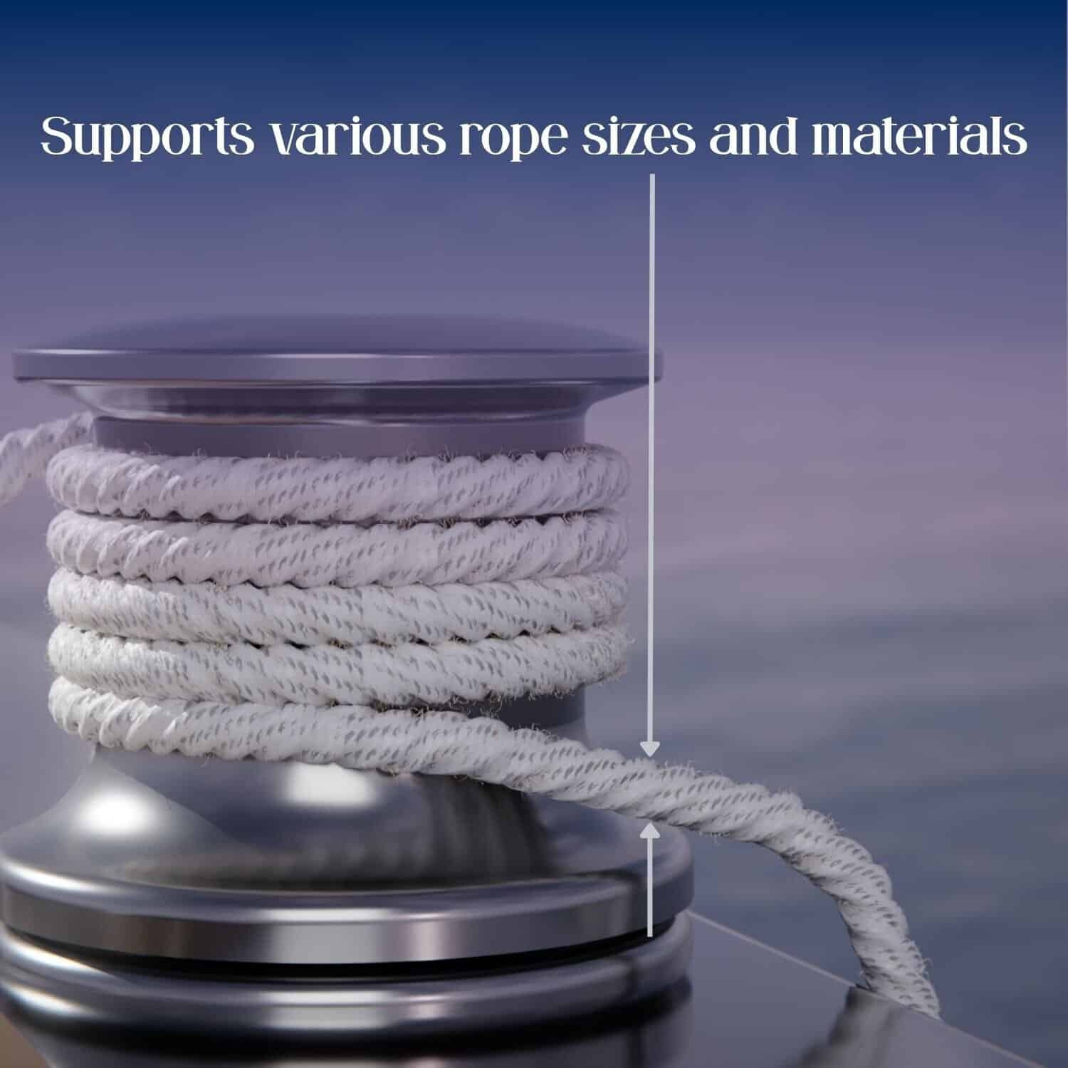High-quality windlass VC 650 with durable rope support for marine anchoring systems.
