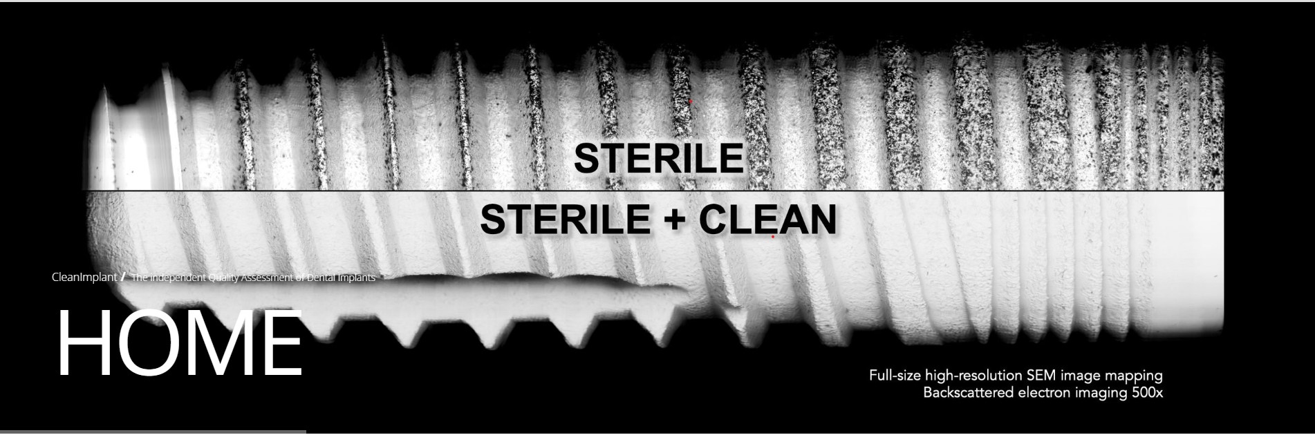 Grade 5 titanium implant material used in medical applications