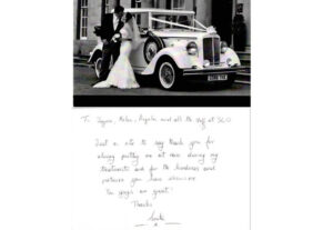Thank you card from a 360 Dental Care patient