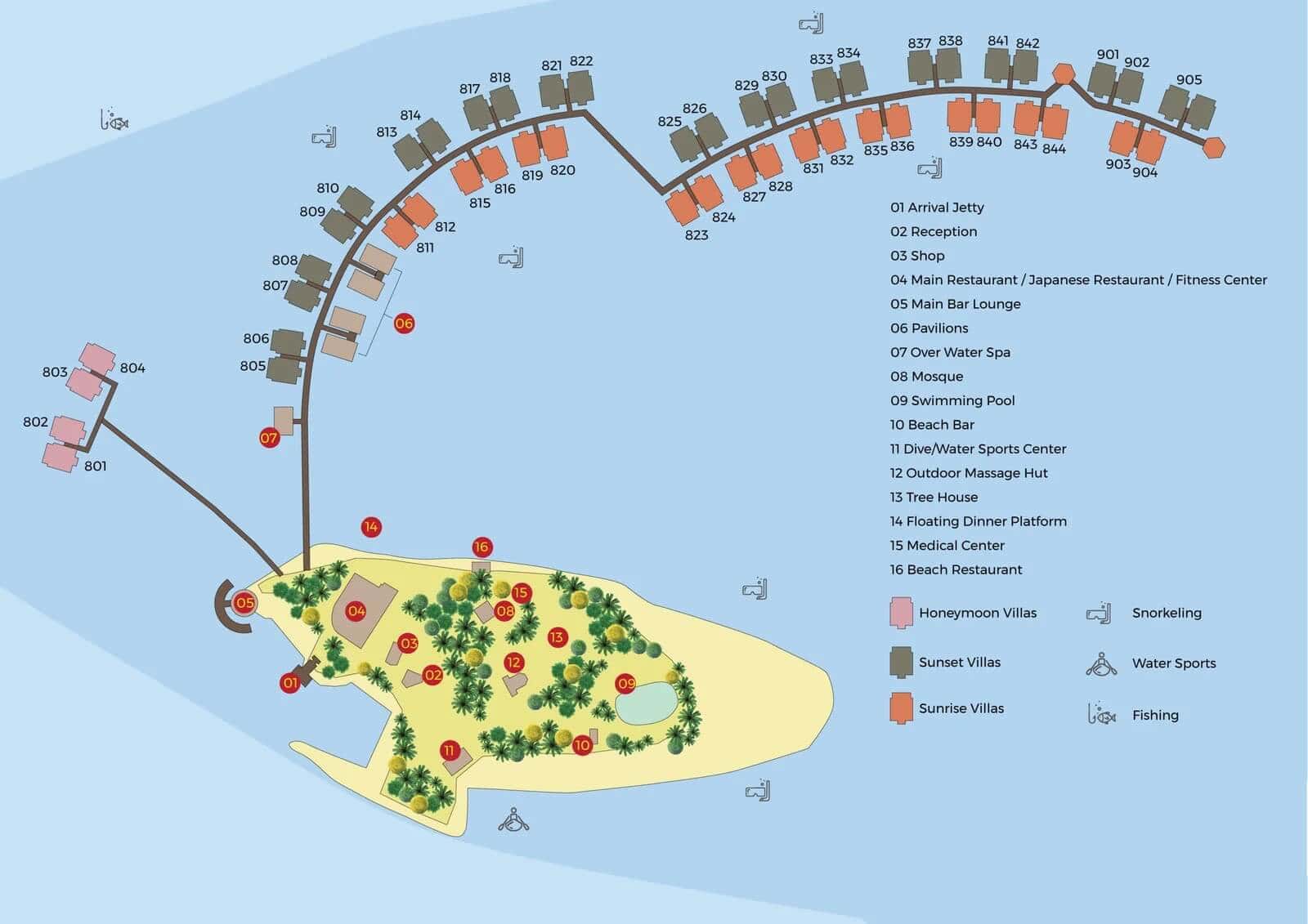 Adaaran Prestige Vadoo Maldives - Map