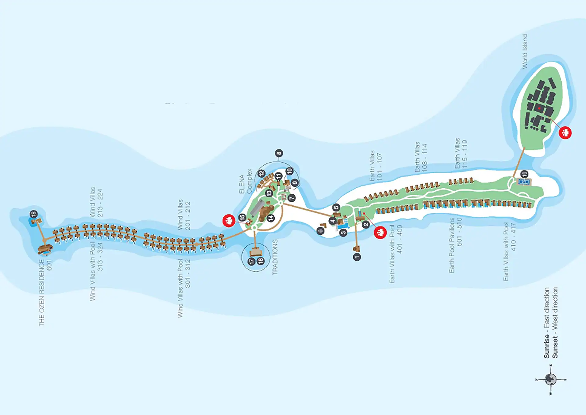 OZEN LIFE Maadhoo-Resort Map